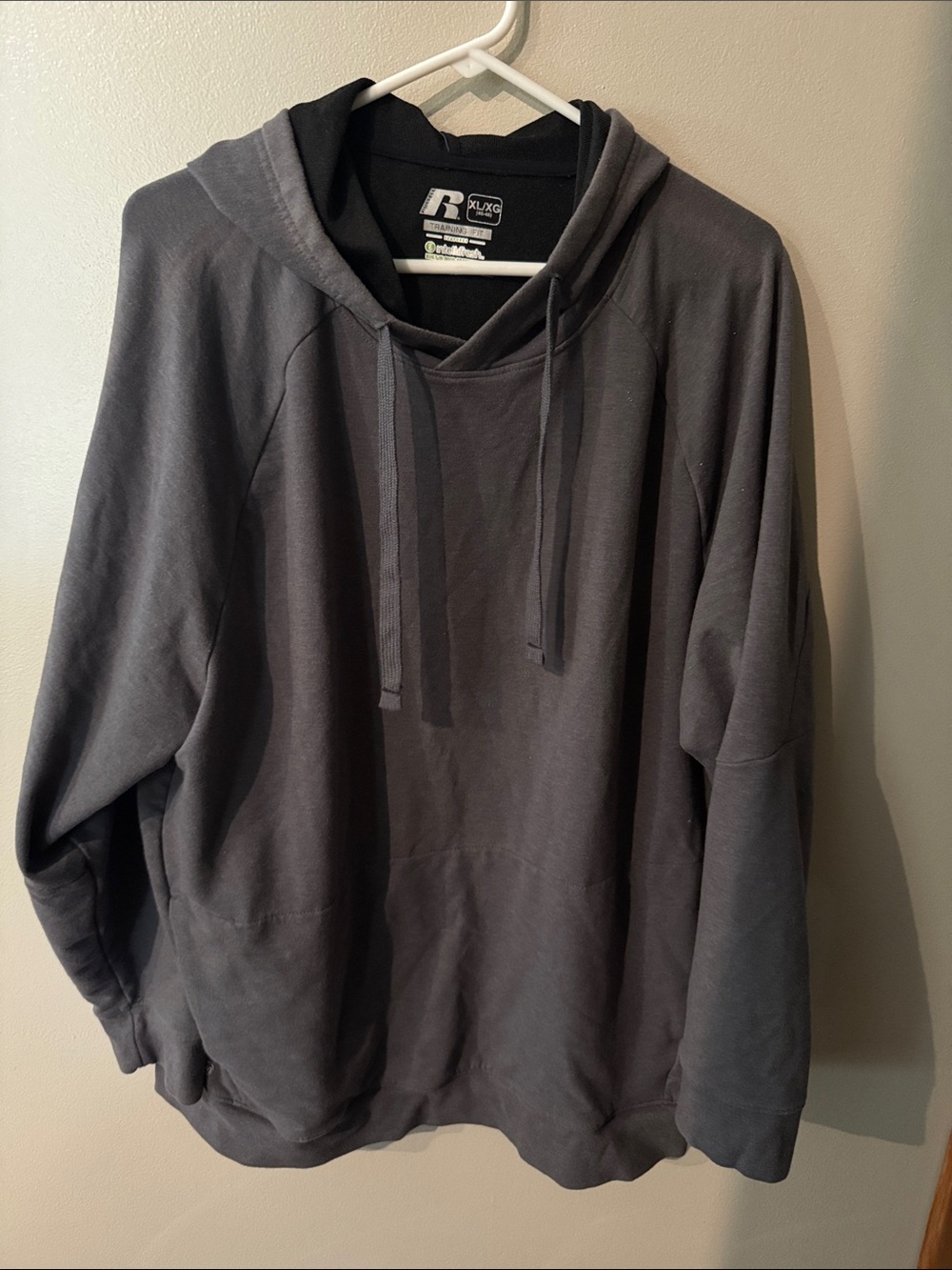 Russell Athletic Charcoal Gray Pullover Hoodie - Men's XL
